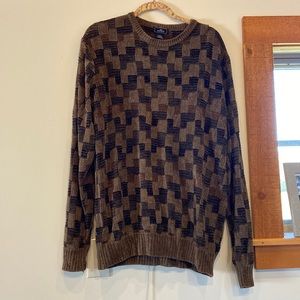 Slouchy Checkered Sweater